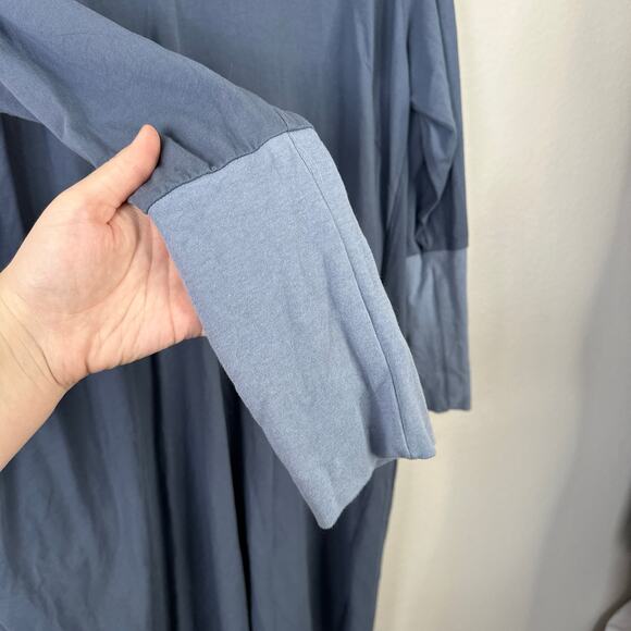 UNIVERSAL STANDARD Rhine V Neck Dress Size 18-20 Vintage Indigo Blue Lounge - Picture 7 of 8